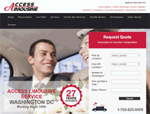 Tablet Screenshot of access-limo.com